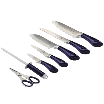 Shop Berlinger Haus 8-piece Knife Set W/ Acrylic Stand Purple Collection