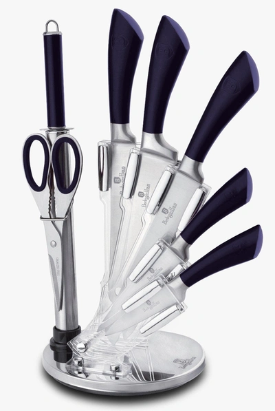 Shop Berlinger Haus 8-piece Knife Set W/ Acrylic Stand Purple Collection