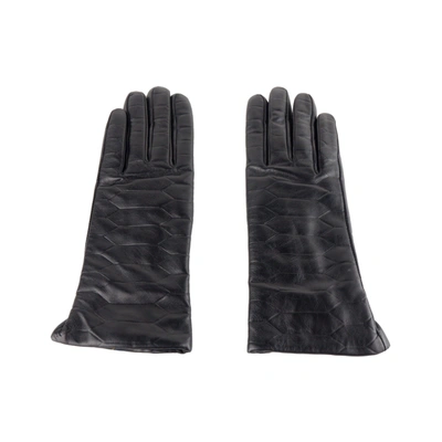Shop Cavalli Class Lambskin Women's Glove In Black