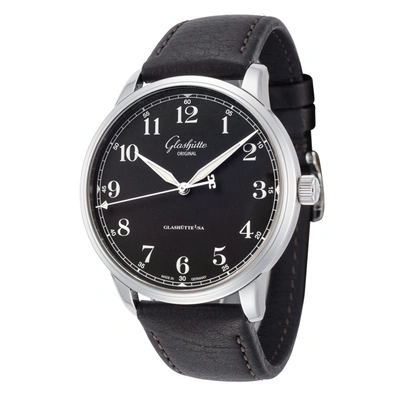 Shop Glashutte Men's Senator Excellence 40mm Automatic Watch In Black