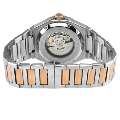 Gevril Men's High Line Automatic Watch Stainless Steel Case, Top Ring In Brown Sapphire Crystal, Two Toned In Multi
