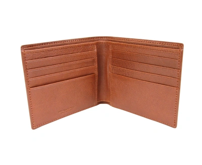 Shop Bottega Veneta Men's Bifold Leather Wallet With Woven Detail In Brown