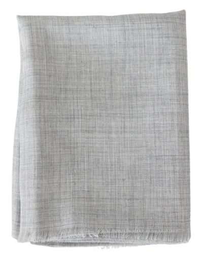 Shop Missoni Wool Blend Unisex Neck Warmer Wrap Men's Scarf In Grey