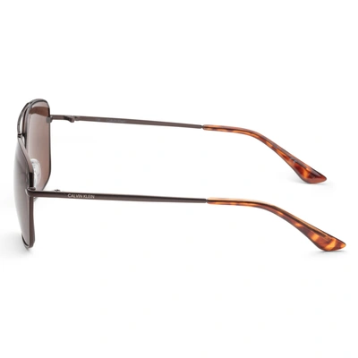 Calvin Klein Brown Gradient Aviator Unisex Sunglasses Ck19314s 717 60 In Brown