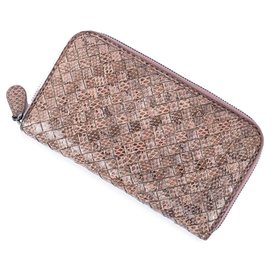 Bottega Veneta Zip Around Wallet In Gold | ModeSens