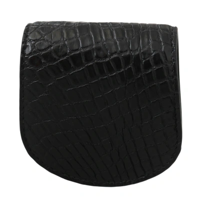 Shop Dolce & Gabbana Exotic Skin Pocket Condom Case Men's Holder In Black
