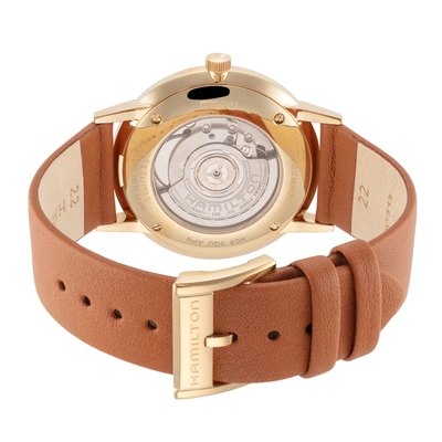 Shop Hamilton Men's Intra-matic 42mm Automatic Watch In Gold