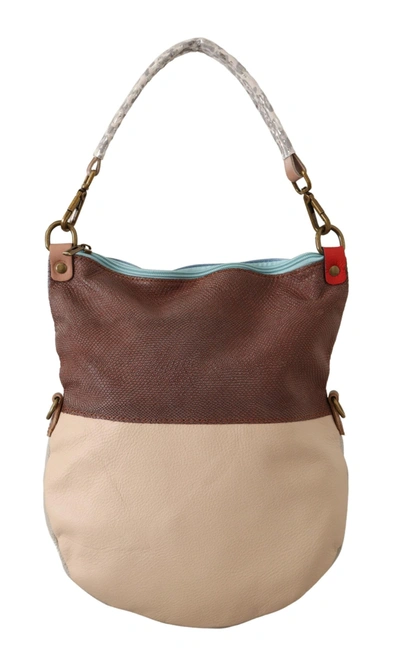 Shop Ebarrito Genuine Leather Shoulder Tote Women Women's Handbag In Beige