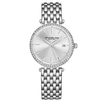 Stuhrling Original Imperia 392 Quartz 47mm Chronograph In Silver