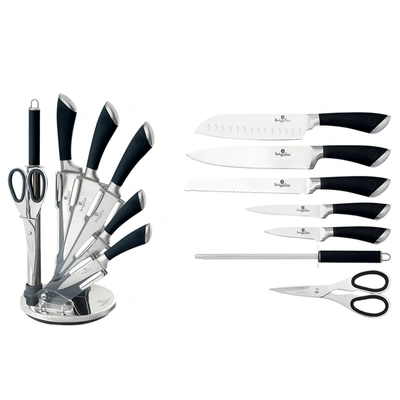 Shop Berlinger Haus 8-piece Knife Set W/ Acrylic Stand Black Collection