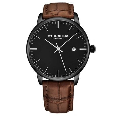 Stuhrling Original Rasa 3997 Quartz 40mm Classic In Black