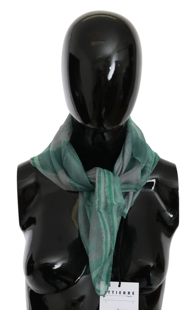 Shop Costume National Silk Shawl Foulard Wrap Women's Scarf In Green