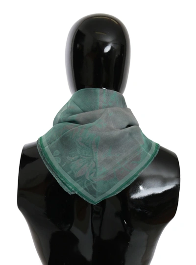 Shop Costume National Silk Shawl Foulard Wrap Women's Scarf In Green