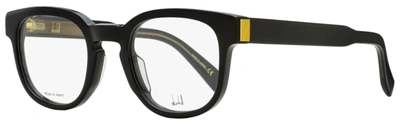 Shop Dunhill Men's Square Eyeglasses Du0003o 001 Black 49mm