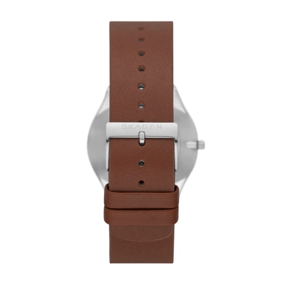 Shop Skagen Grenen Men's Three-hand, Silver-tone At Least 50% Recycled Stainless Steel Watch