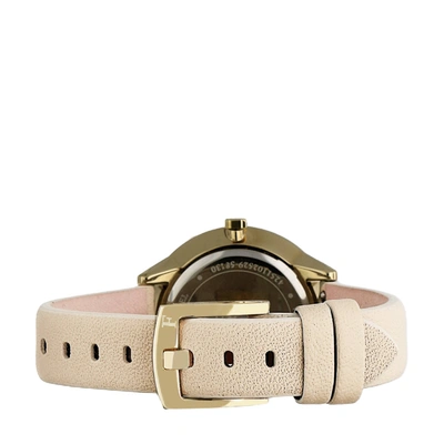Furla Women's Metropolis Silver Dial Calfskin Leather Watch In White