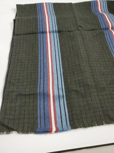 Bally Men's 6217193 Multi Ink Wool Scarf In Brown