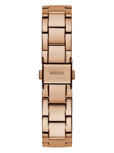 Shop Guess Factory Rose-gold Watch In Beige