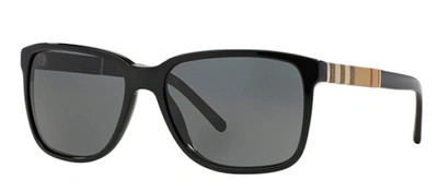 Shop Burberry Be 4181 300187 Square Sunglasses In Grey