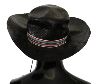 Shop Costume National Wide Brim Cowboy Solid Women's Hat In Black