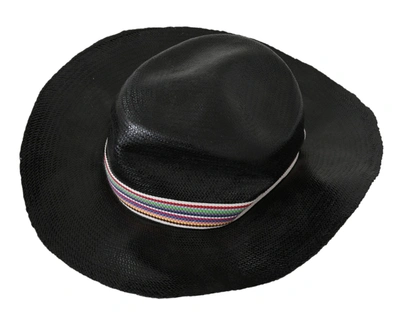 Shop Costume National Wide Brim Cowboy Solid Women's Hat In Black