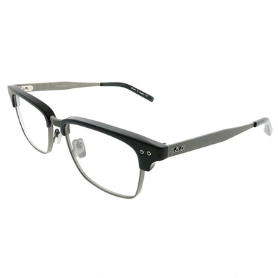 Shop Dita Statesman Three Drx-2064-a-blk-slv-55 Unisex Rectangle Eyeglasses 55mm In White