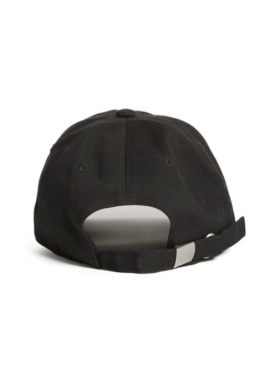 Guess Factory Rhinestone Logo Baseball Hat In Black