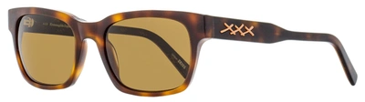 Shop Ermenegildo Zegna Men's Xxx Sunglasses Ez0142 52j Dark Havana 55mm In Yellow