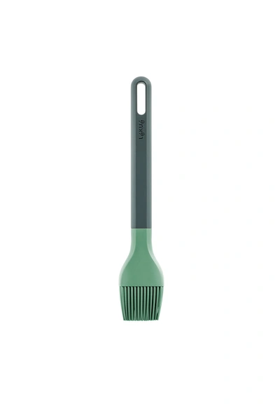 Shop Lekue Silicone Basting And Pastry Brush In Green