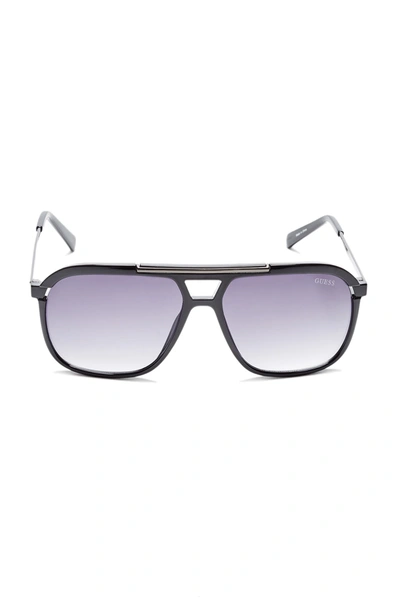 Guess Factory Oversized Navigator Sunglasses In Purple