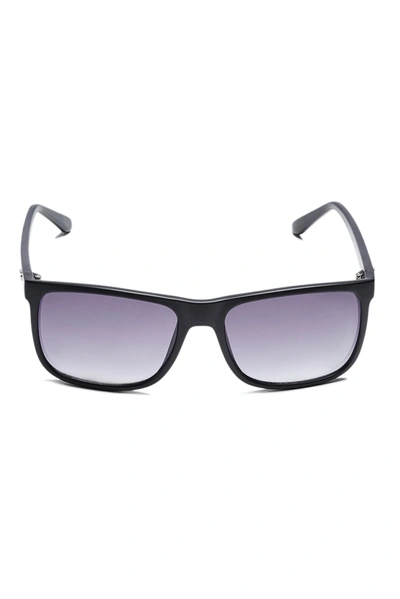 Shop Guess Factory Matte Plastic Square Sunglasses In Purple