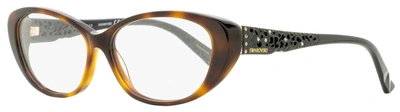 Shop Swarovski Women's Day Eyeglasses Sk5083 052 Havana/black 54mm