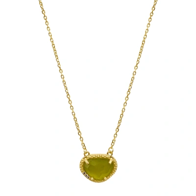 Shop Adornia Fine Adornia Birthstone Necklace 14k Yellow Gold Vermeil In Multi