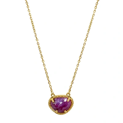 Shop Adornia Fine Adornia Birthstone Necklace 14k Yellow Gold Vermeil In Multi