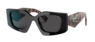 Shop Prada Pr 15ys 1ab5s0 Geometric Sunglasses In Black