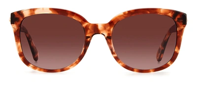Shop Kate Spade Gwenith/s 3x 0ht8 Cat Eye Sunglasses In Brown