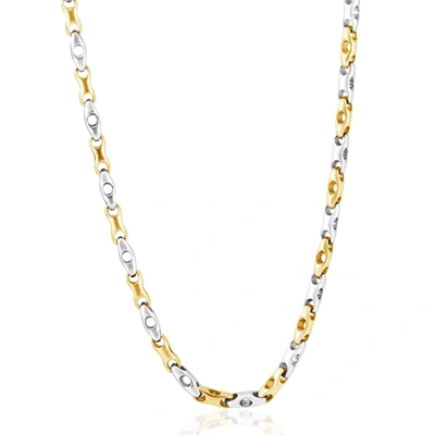 Pompeii3 Mens Marine 14k Gold (146gram) Or Platinum (274gram) 6mm Link Chain Necklace 24" In Gold