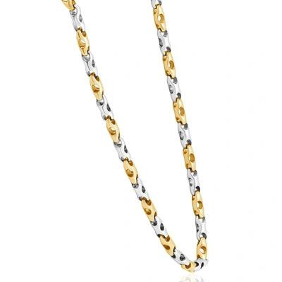 Pompeii3 Mens Marine 14k Gold (146gram) Or Platinum (274gram) 6mm Link Chain Necklace 24" In Gold