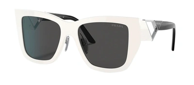 Shop Prada Pr 21ys 1425s0 Wayfarer Sunglasses In Grey