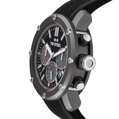 Shop Tw Steel Men's Grandeur Tech 48mm Quartz Watch In Black