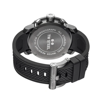 Shop Tw Steel Men's Grandeur Tech 48mm Quartz Watch In Black