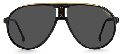Carrera Champion65 Ir 0807 Aviator Sunglasses In Black