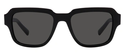 Shop Dolce & Gabbana Dg G4402 501/87 Square Sunglasses In Black