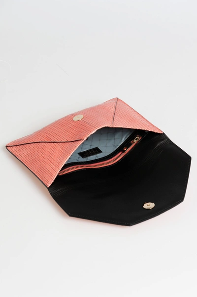 Shop Trussardi Leather Clutch Women's Bag In Pink