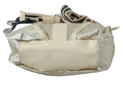 Wayfarer Shoulder Crossbody Sling Fabric Women's Purse In White
