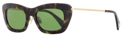Shop Lanvin Women's Babe Sunglasses Lnv608s 317 Dark Havana/gold 51mm In Brown