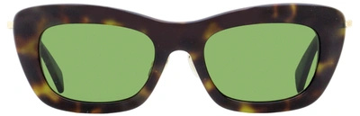 Shop Lanvin Women's Babe Sunglasses Lnv608s 317 Dark Havana/gold 51mm In Brown