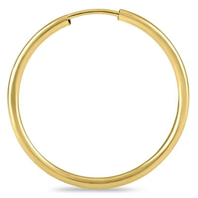 Shop Monary 21mm Hoop Earrings In 14k Yellow Gold