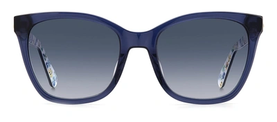 Shop Kate Spade Desi/s 9o 0pjp Square Sunglasses In Blue