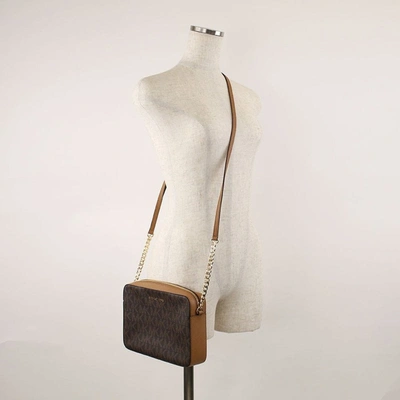Michael Kors Jet Set Item Large East West Crossbody In Brown